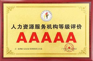 喜报 | 乐玩（中国）集团获评5A人力资源服务机构等级荣誉